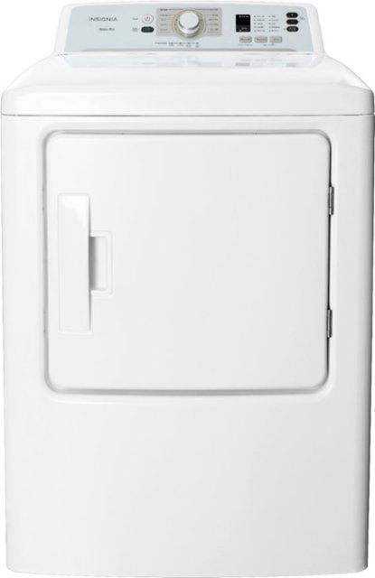 Front Zoom. Insignia™ - 6.7 Cu. Ft. Gas Dryer - White.