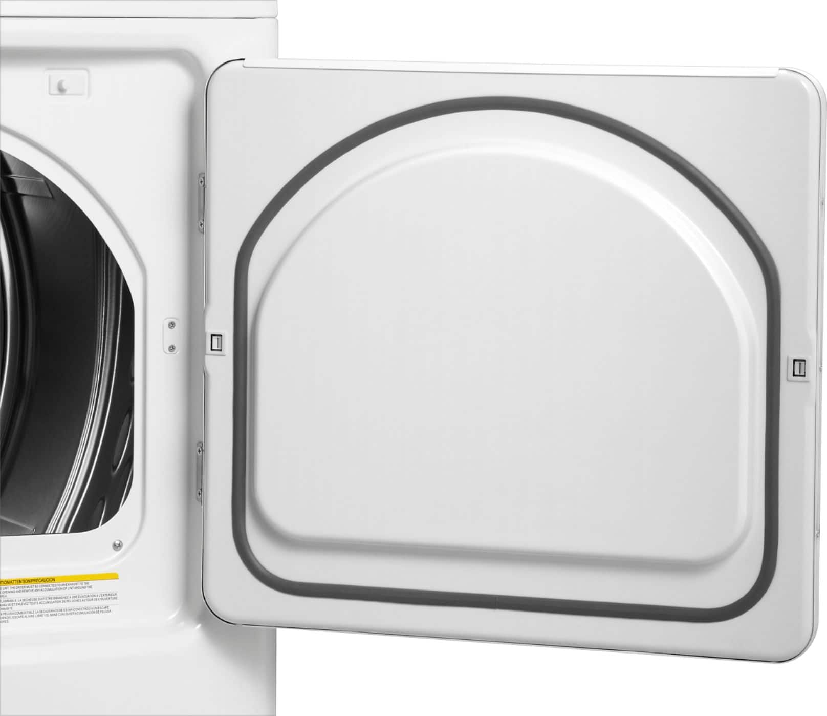 Alt View 3. Insignia™ - 6.7 Cu. Ft. Gas Dryer with Sensor Dry and My Cycle Memory - White.