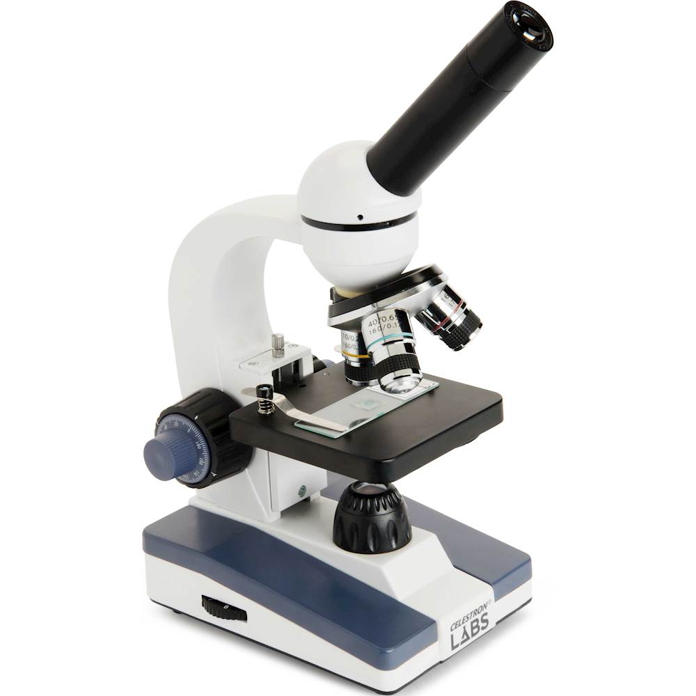 Angle View: Celestron - CM1000C - Compound Microscope