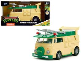 Party Wagon "Teenage Mutant Ninja Turtles" "Hollywood Rides" Series Diecast Model Car by Jada - Green And Beige