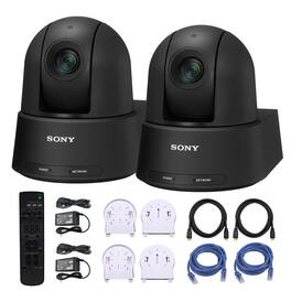 Sony - SRG-A12 4K PTZ Camera Bundle (2-Pack) + 2x Ethernet Cable + 2x HDMI Cable - Black