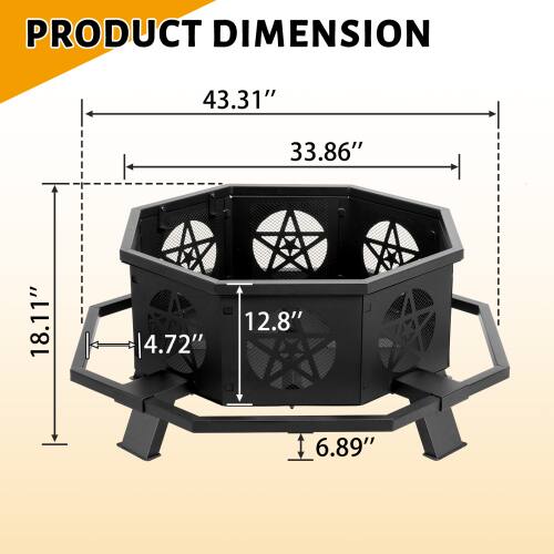 PRODUCT DIMENSION
43.31"
33.86"
18.11"
4.72"
12.8" 6.89"