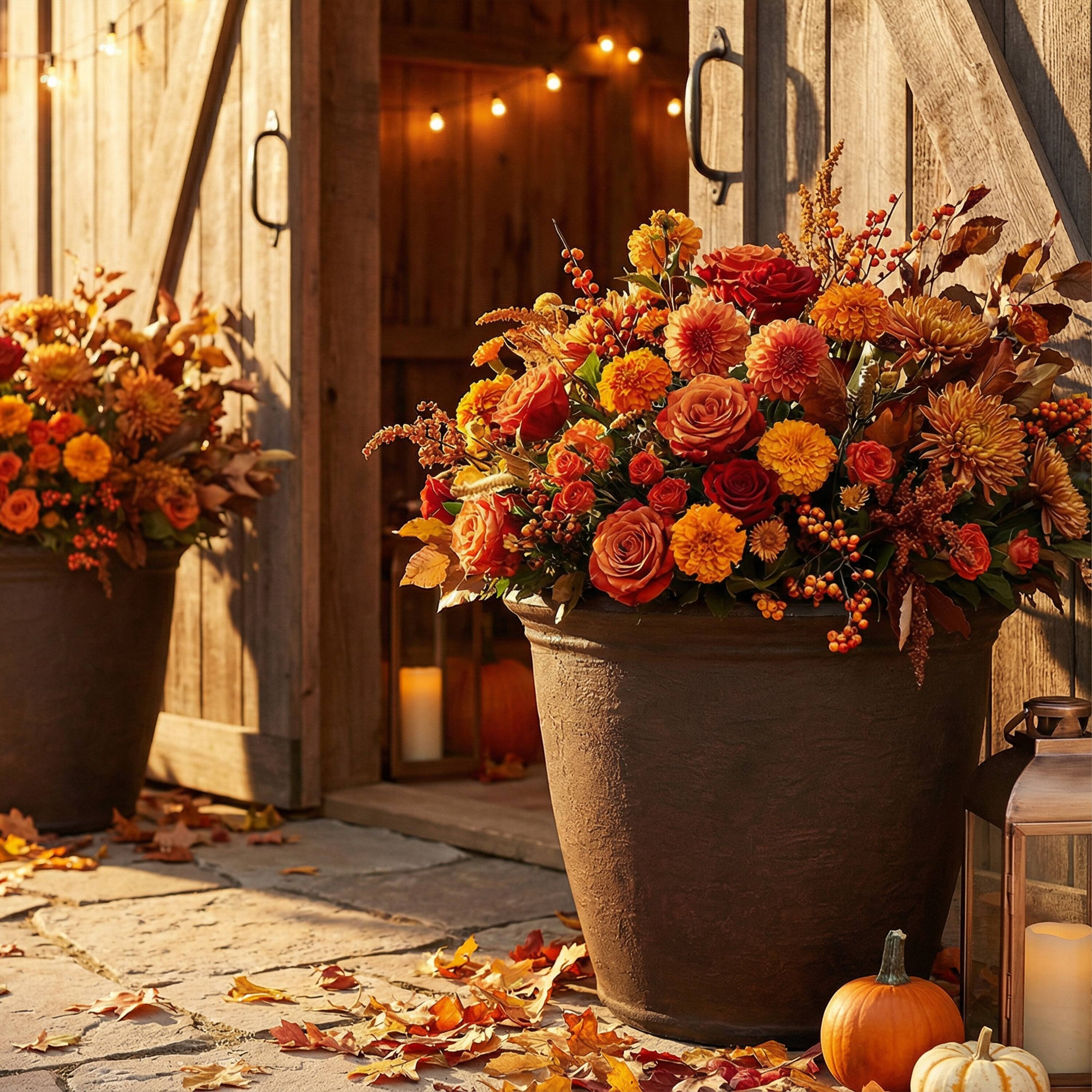 Alt View 7. Sunnydaze - 20 in Anjelica Dual-Wall Polyresin Planter - Sable.