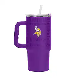Logo Brands - Minnesota Vikings 24oz. Replay Powder Coat Tumbler - Purple