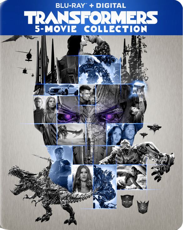  Transformers: 5-Movie Collection [SteelBook] [Blu-ray] [Includes Digital Copy] [Only @ Best Buy]