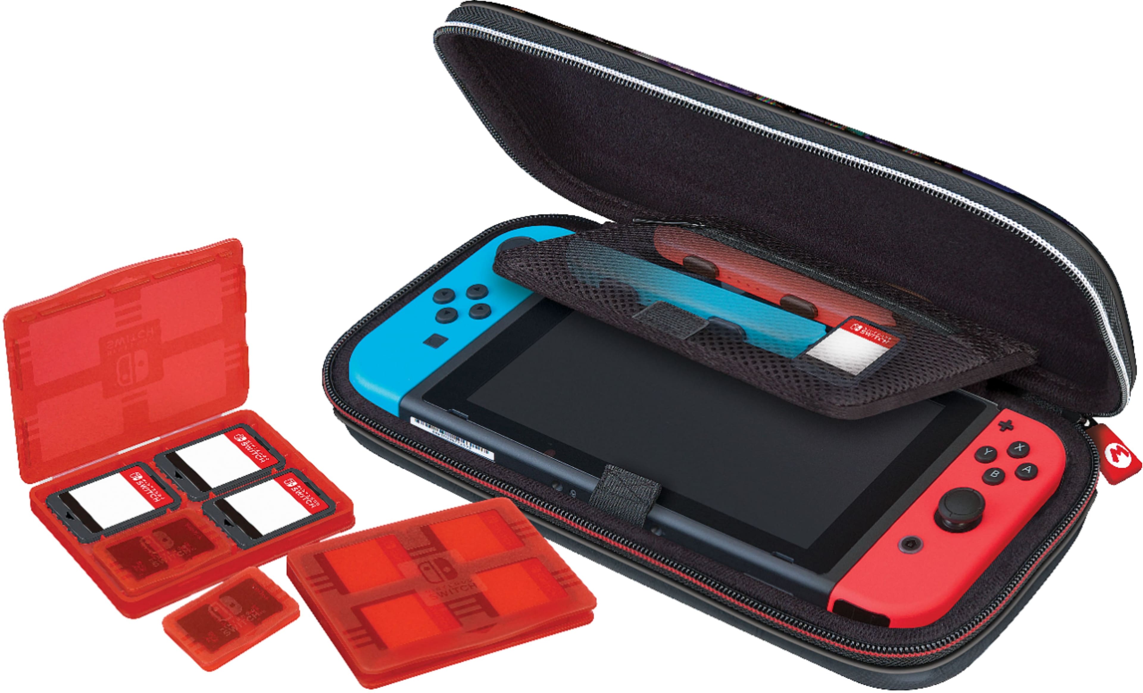 Left. RDS Industries - Game Traveler Deluxe Travel Case for Nintendo Switch - Mario Kart Deluxe.