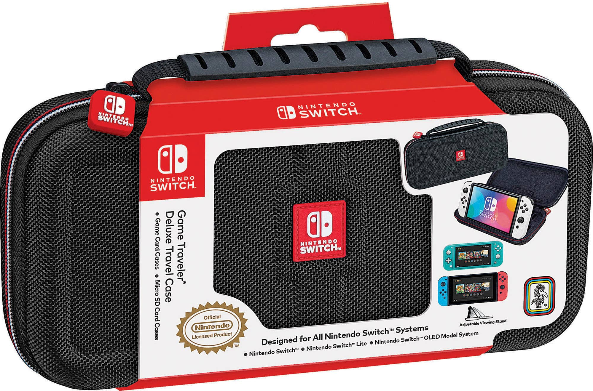  RDS Industries - Game Traveler Deluxe Travel Case for Nintendo Switch - Black