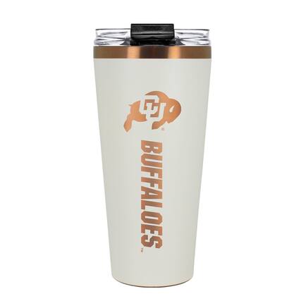Front. Great American Products - Colorado Buffaloes 30oz. Big Slim Tumbler - Cream.