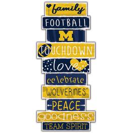 Fan Creations - Michigan Wolverines 5'' x 24'' Celebrations Stack Sign - Multicolor