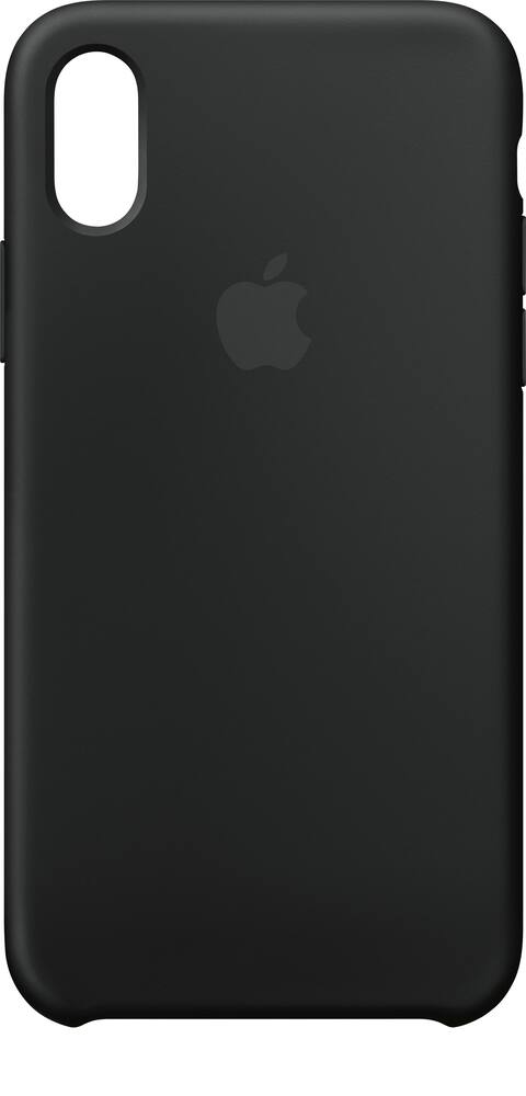 apple - iphone x silicone case - black apple - iphone x silicone case - black