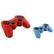 Alt View Standard 20. eForCity - Silicone Rubber Skin Gel Case Cover Bundle for Sony PS3 Controller - Blue, Red.