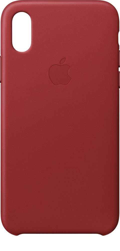 apple - iphone x leather case - (product)red