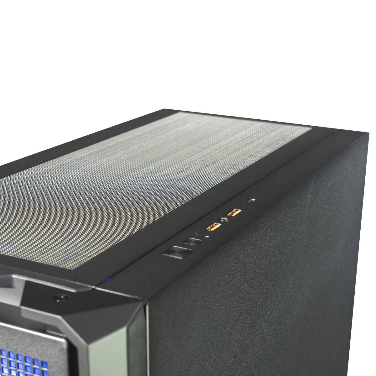 Alt View 2. Skytech Gaming - Skytech EDGE - Intel Core i5 14400F, 5060, 16GB 3200 MHz DDR4 SDRAM, 650W GOLD PSU - Black.