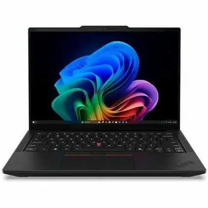 Front. Lenovo - Lenovo ThinkPad T14 Gen 7 21WN00BWUS 14" Copilot+ PC Notebook - WUXGA - 60 Hz - Intel Core Ultra 5 Series 3 325 - 32 GB - Black.
