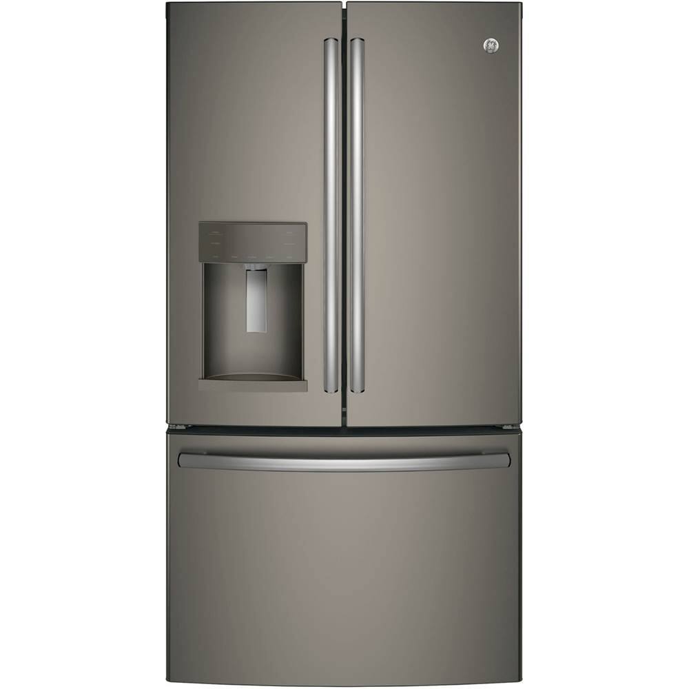 Alt View 12. GE - 27.7 Cu. Ft. French Door-in-Door Refrigerator with External Water & Ice Dispenser - Slate.