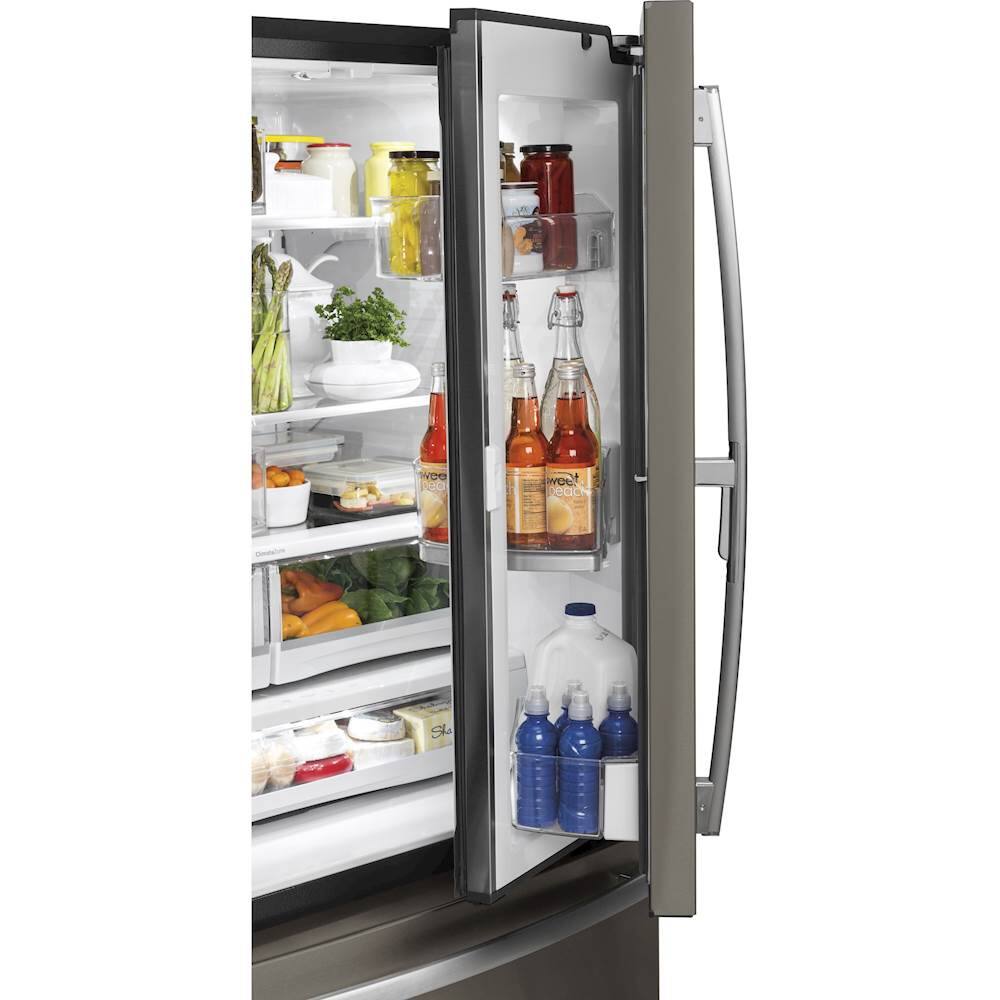 Alt View 13. GE - 27.7 Cu. Ft. French Door-in-Door Refrigerator with External Water & Ice Dispenser - Slate.
