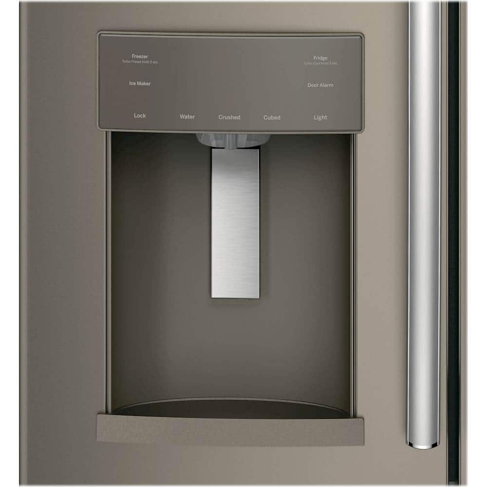 Alt View 4. GE - 27.7 Cu. Ft. French Door-in-Door Refrigerator with External Water & Ice Dispenser - Slate.