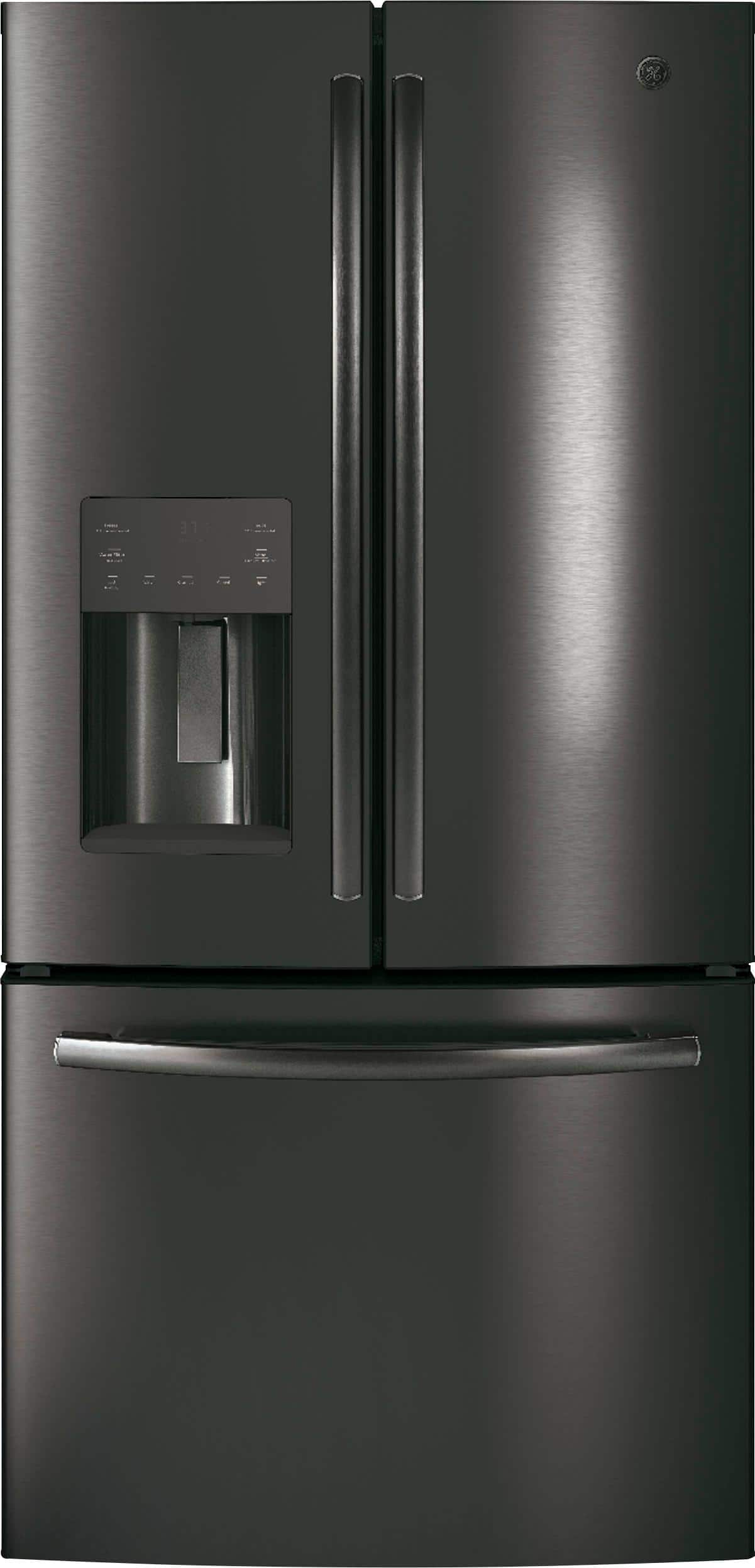 Front. GE - 23.6 Cu. Ft. French Door Refrigerator.
