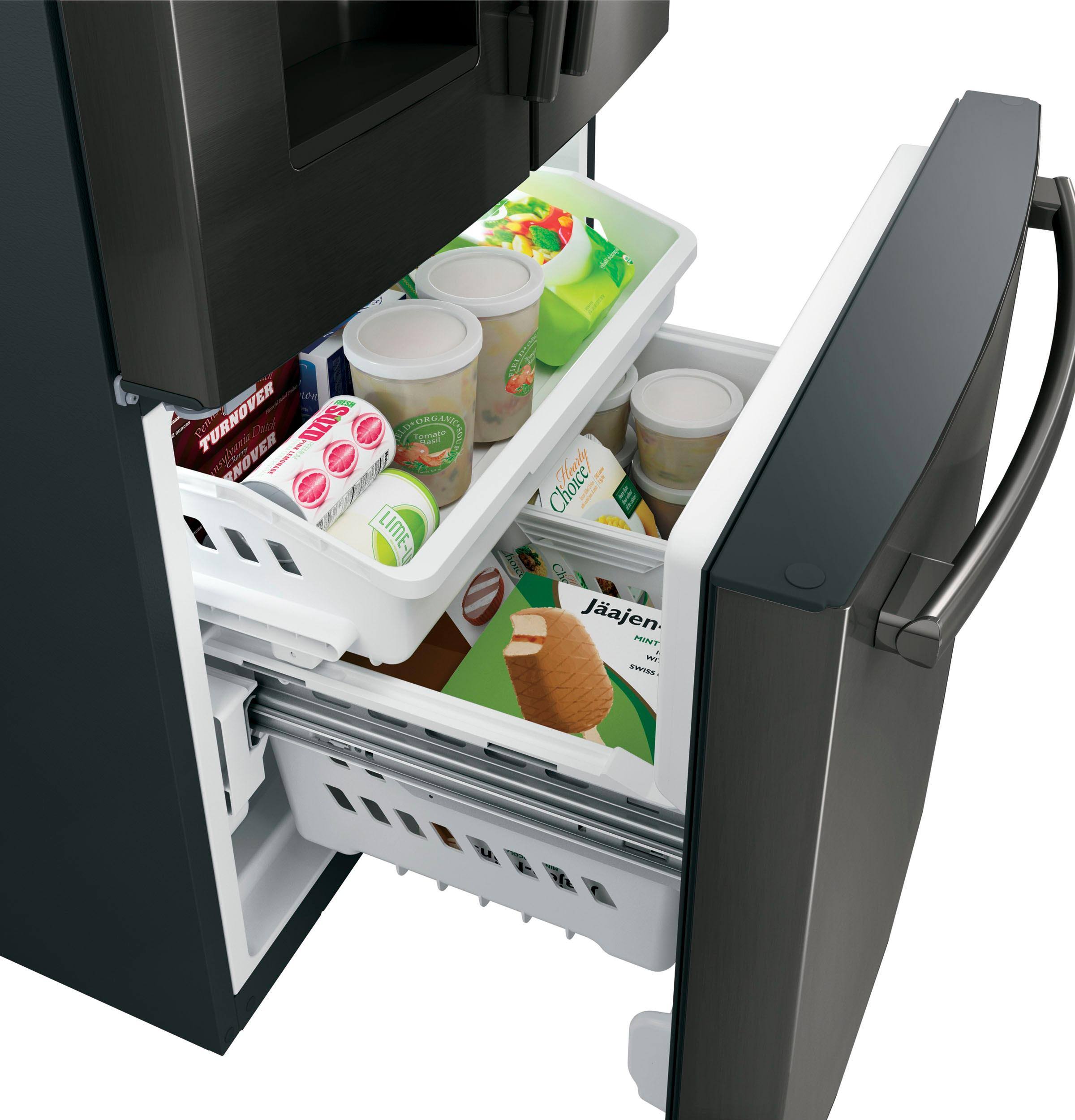 Alt View 11. GE - 23.6 Cu. Ft. French Door Refrigerator.