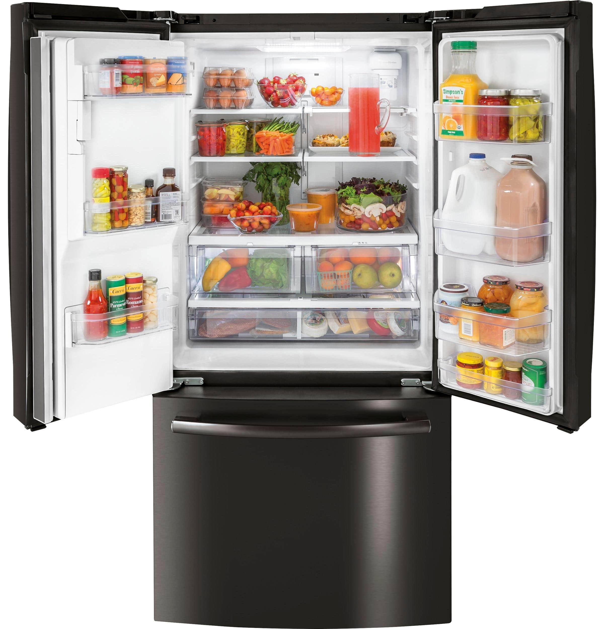 Alt View 1. GE - 23.6 Cu. Ft. French Door Refrigerator.