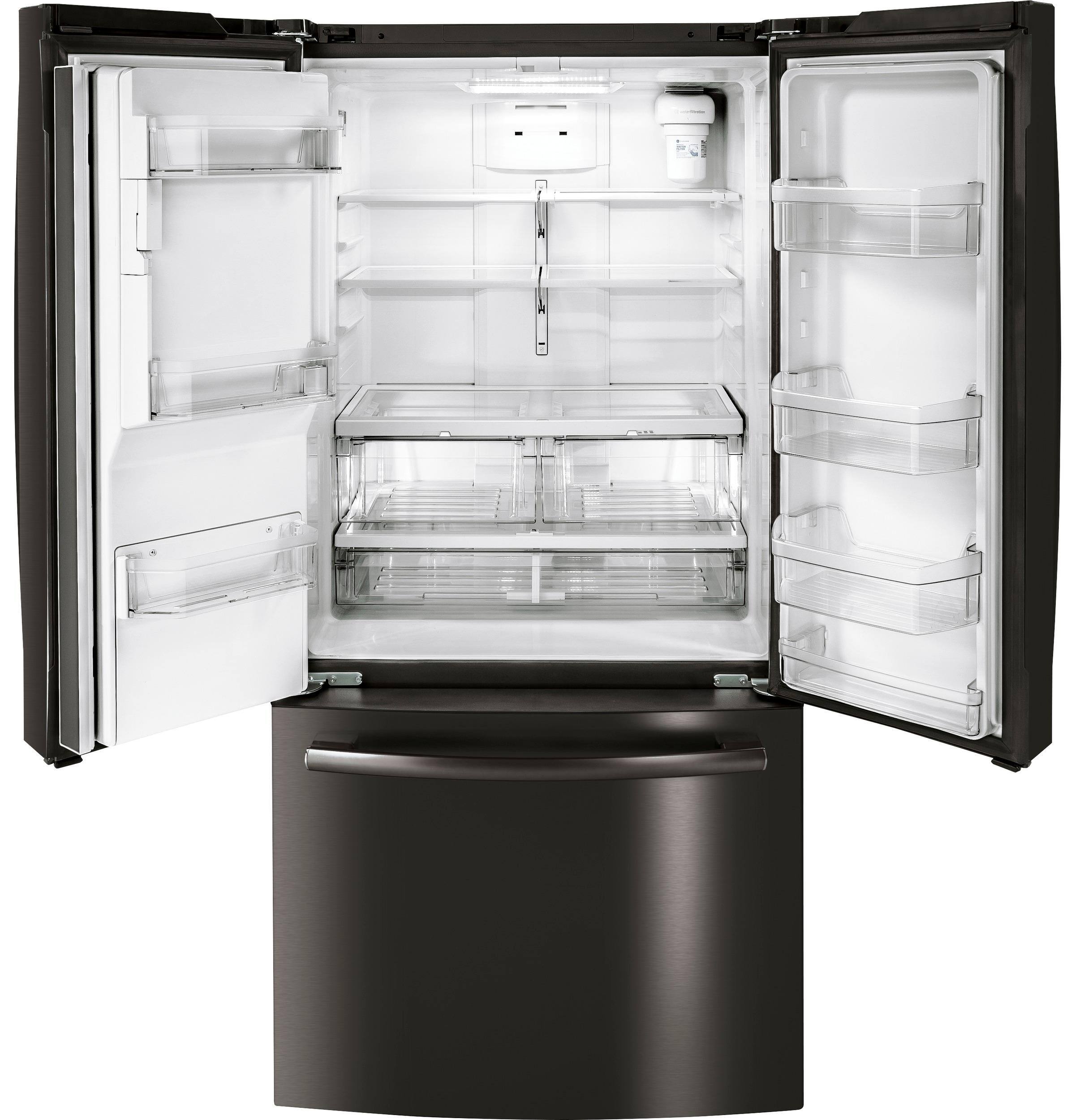 Alt View 2. GE - 23.6 Cu. Ft. French Door Refrigerator.