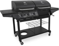 Angle Zoom. Char-Broil - Gas and Charcoal Grill - Black/Chrome.