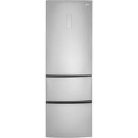 GE - 11.7 Cu. Ft. Bottom-Freezer Counter-Depth Refrigerator - Stainless steel - Front_Zoom