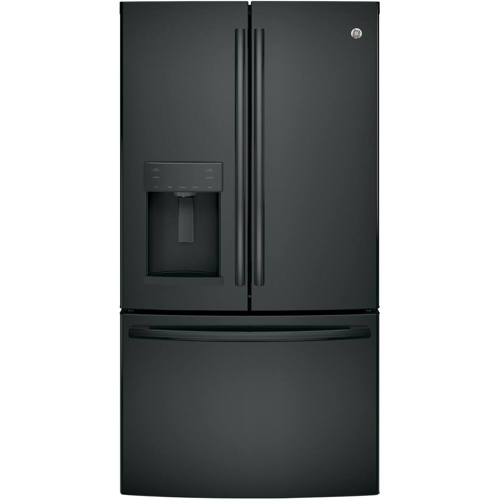 Front. GE - 27.8 Cu. Ft. French Door Refrigerator.