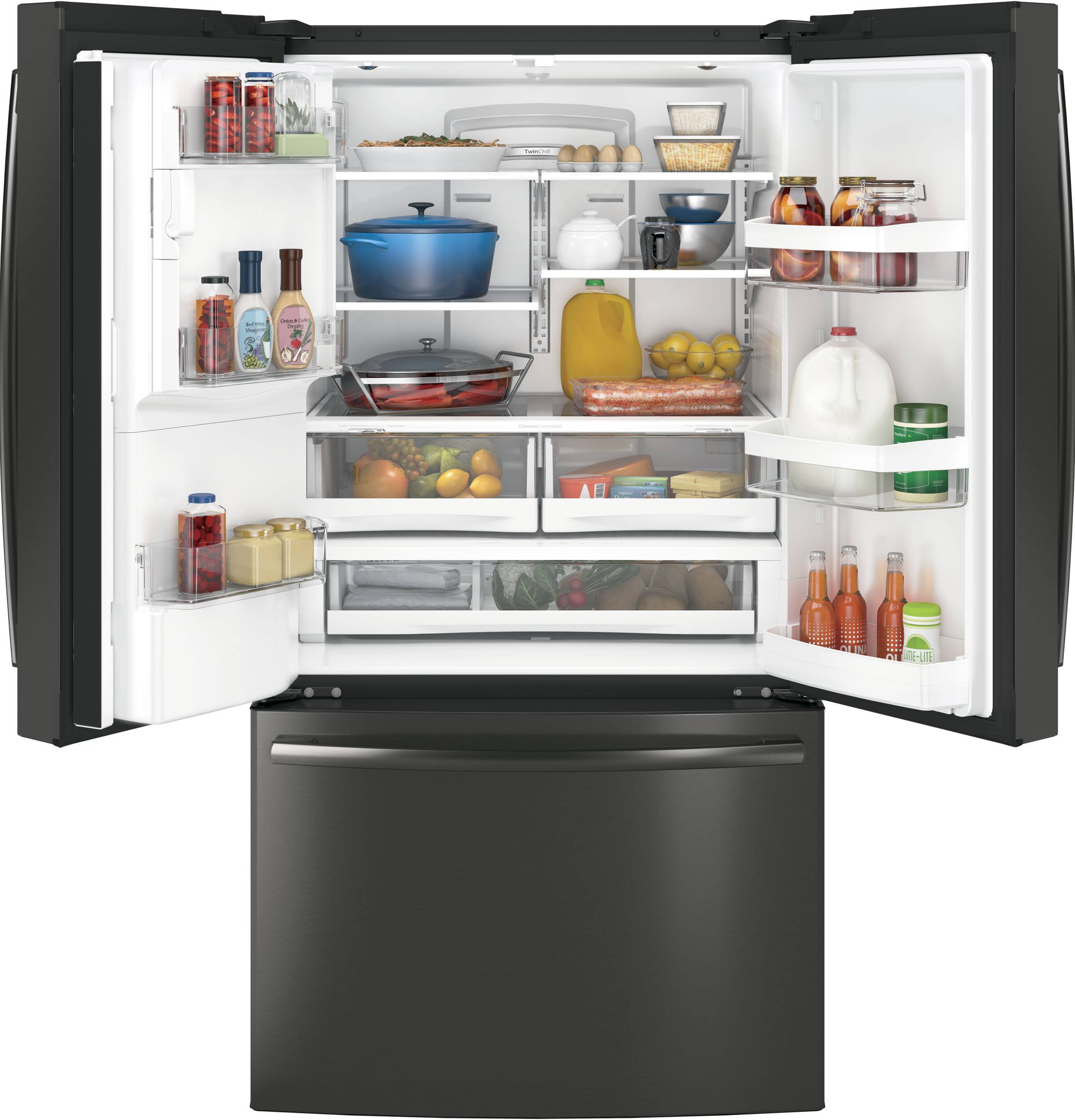 Alt View 11. GE - 27.8 Cu. Ft. French Door Refrigerator.