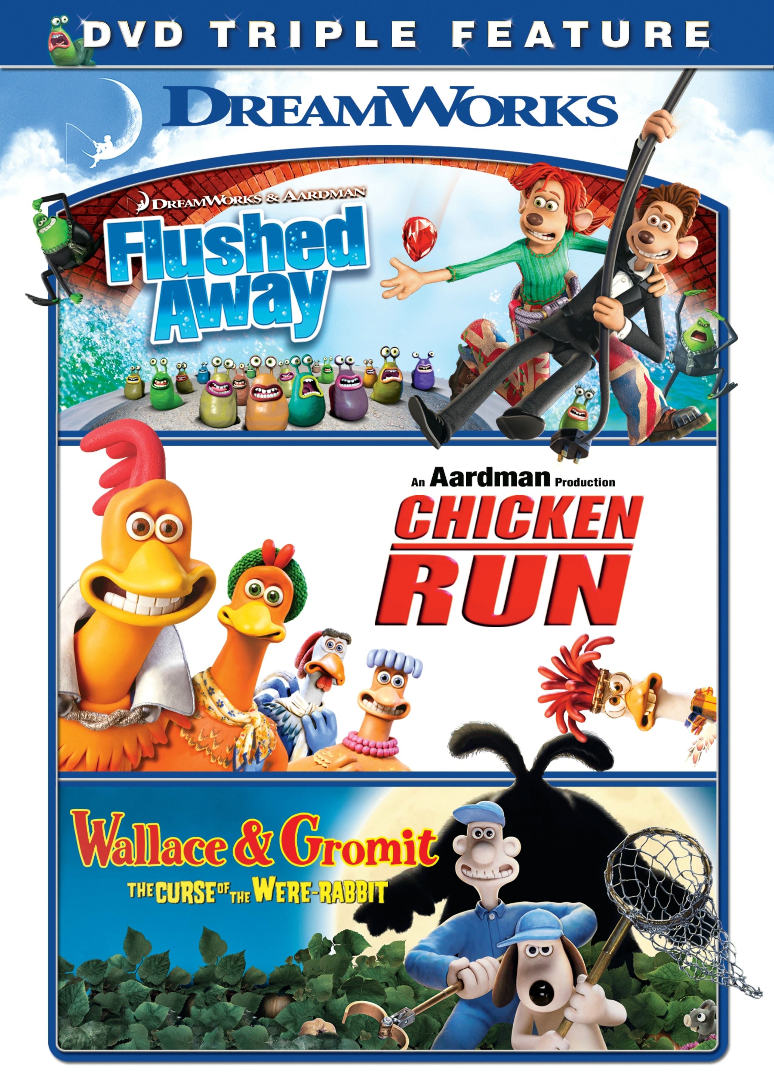 Best Buy: Flushed Away/Chicken Run/Wallace and Gromit 3 Discs DVD.