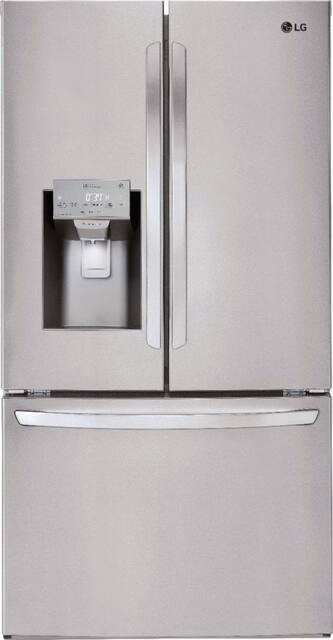 Lg 27 9 French Door Smart Wi Fi Enabled Refrigerator Stainless Steel Lfxs28968s Best Buy