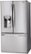 Left Zoom. LG - 27.9 French Door Smart Wi-Fi Enabled Refrigerator - Stainless steel.