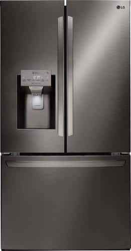 Lg 27 9 French Door Smart Wi Fi Enabled Refrigerator Black Stainless Steel Lfxs28968d Best Buy