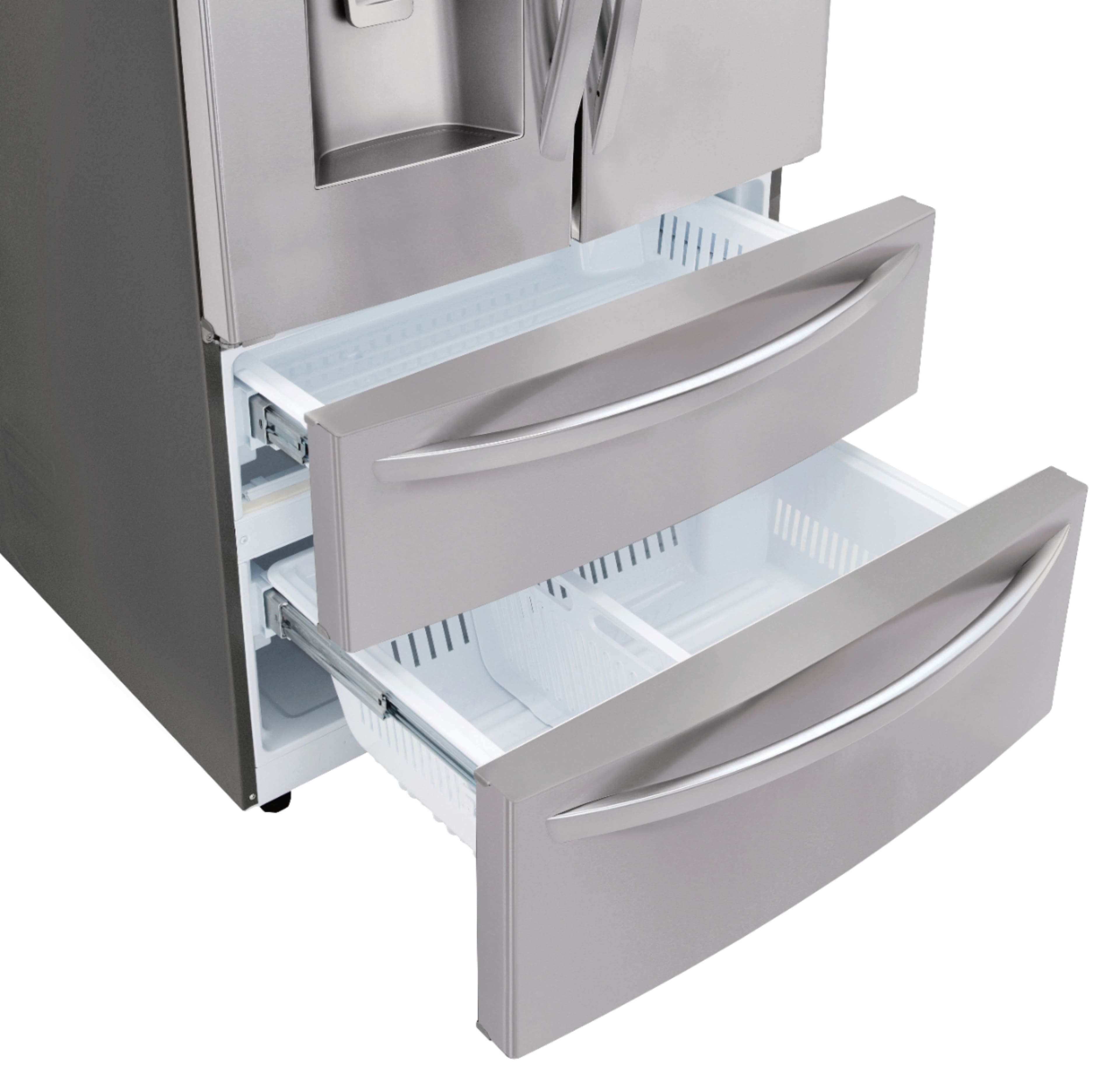 Alt View 16. LG - 27.8 Cu. Ft. 4-Door French Door Smart Refrigerator with Smart Cooling System - Stainless steel.