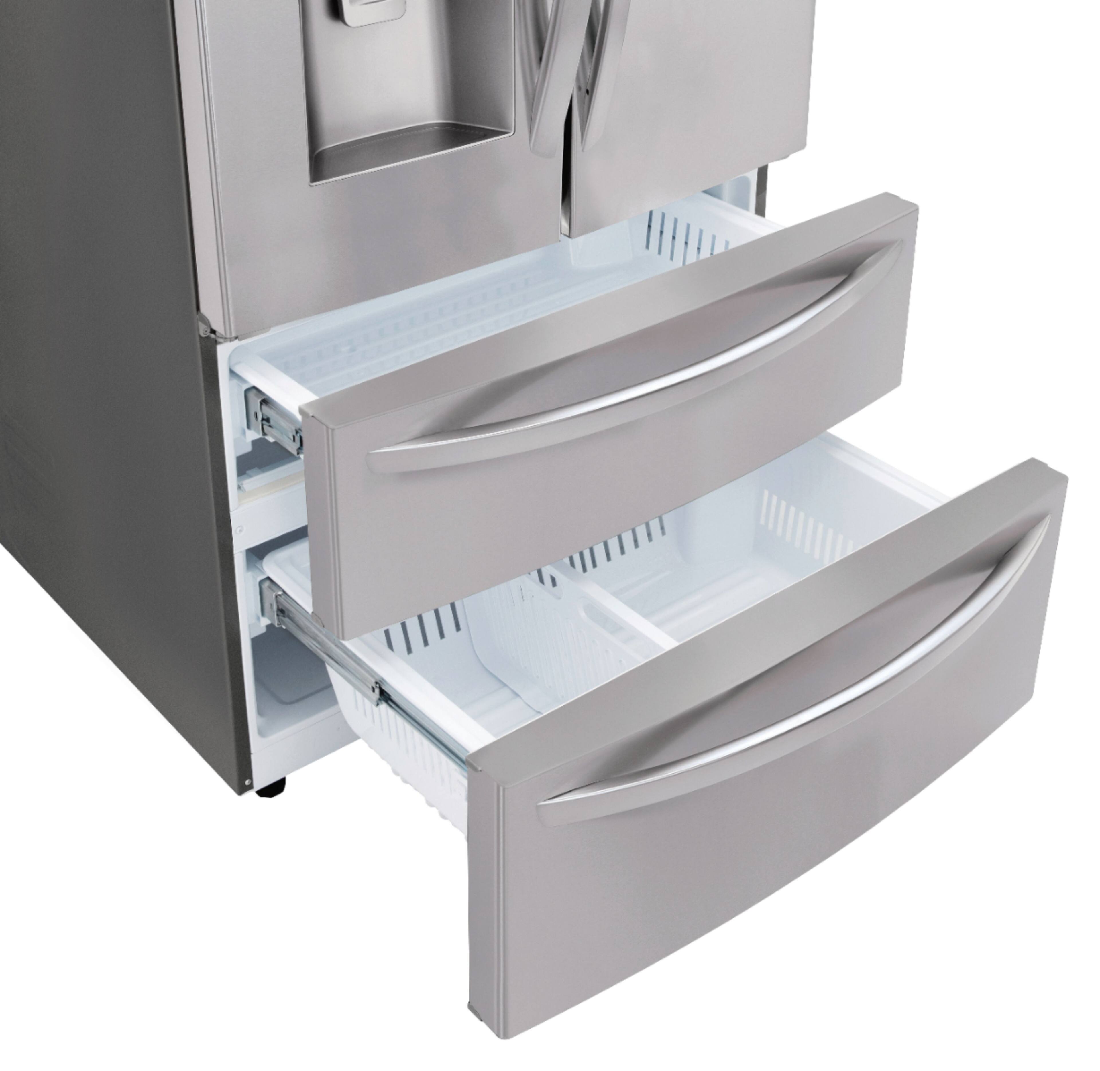 Alt View 16. LG - 27.8 Cu. Ft. 4-Door French Door Smart Refrigerator with Smart Cooling System - Stainless steel.