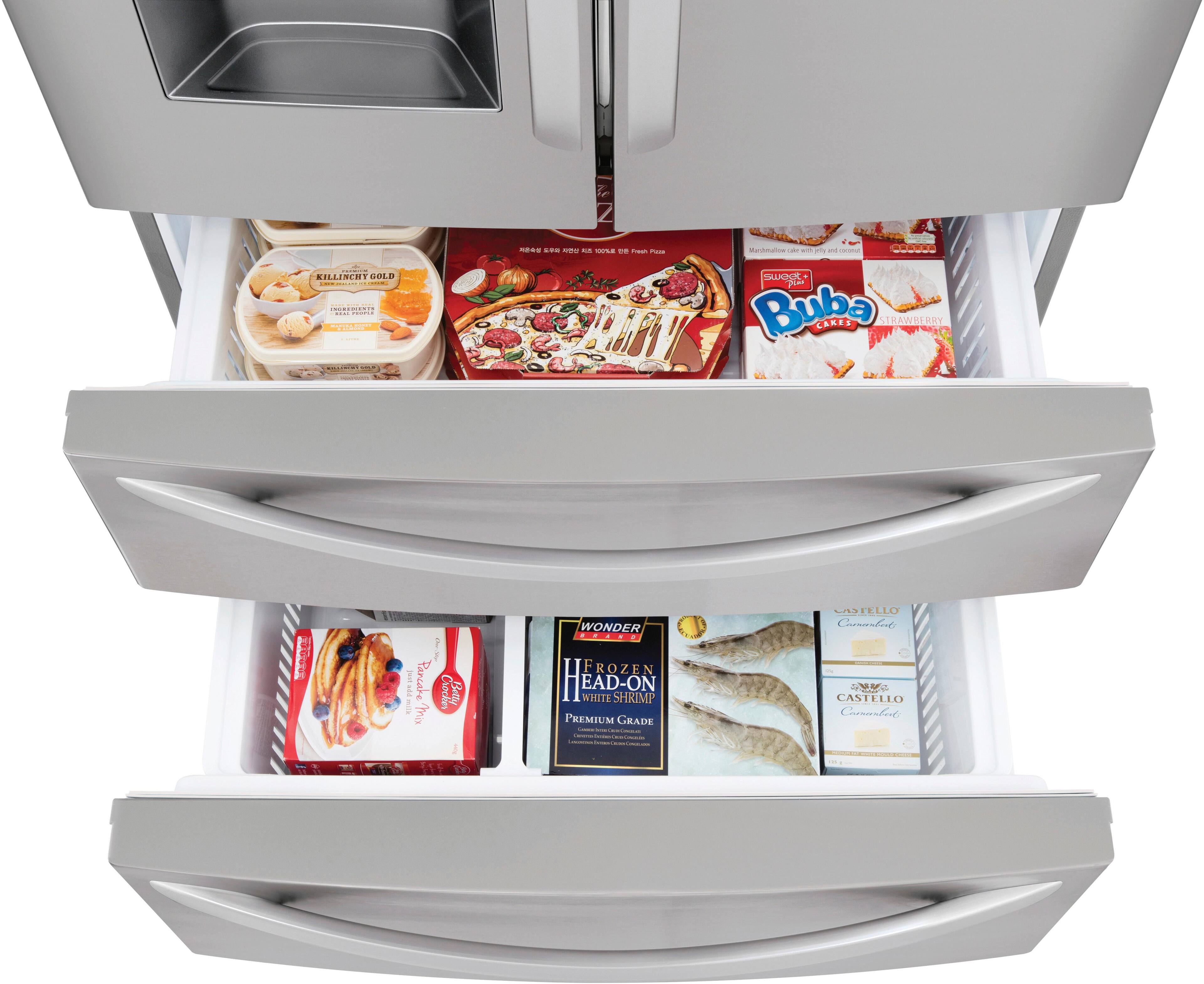 Alt View 17. LG - 27.8 Cu. Ft. 4-Door French Door Smart Refrigerator with Smart Cooling System - Stainless steel.