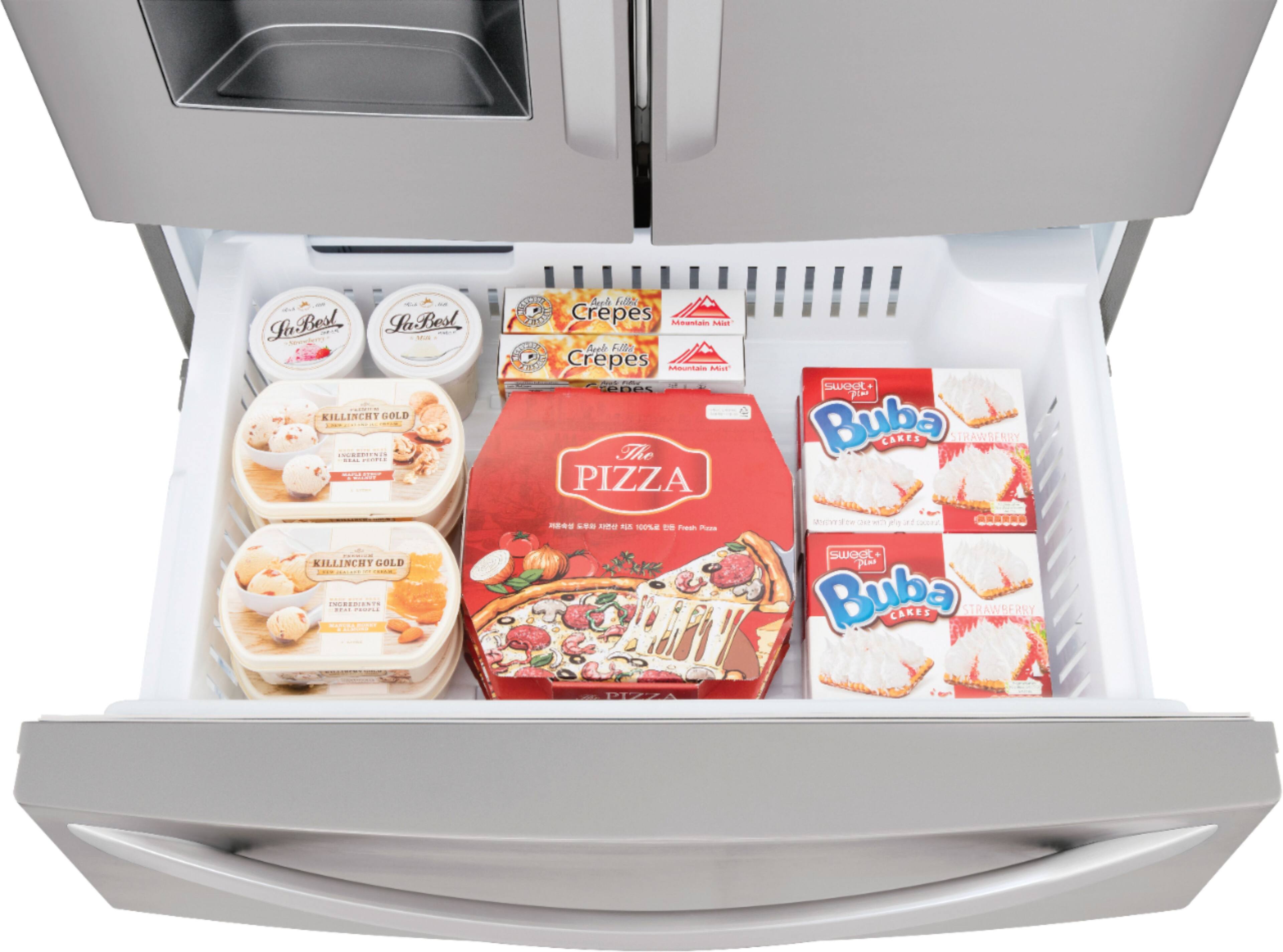 Alt View 18. LG - 27.8 Cu. Ft. 4-Door French Door Smart Refrigerator with Smart Cooling System - Stainless steel.