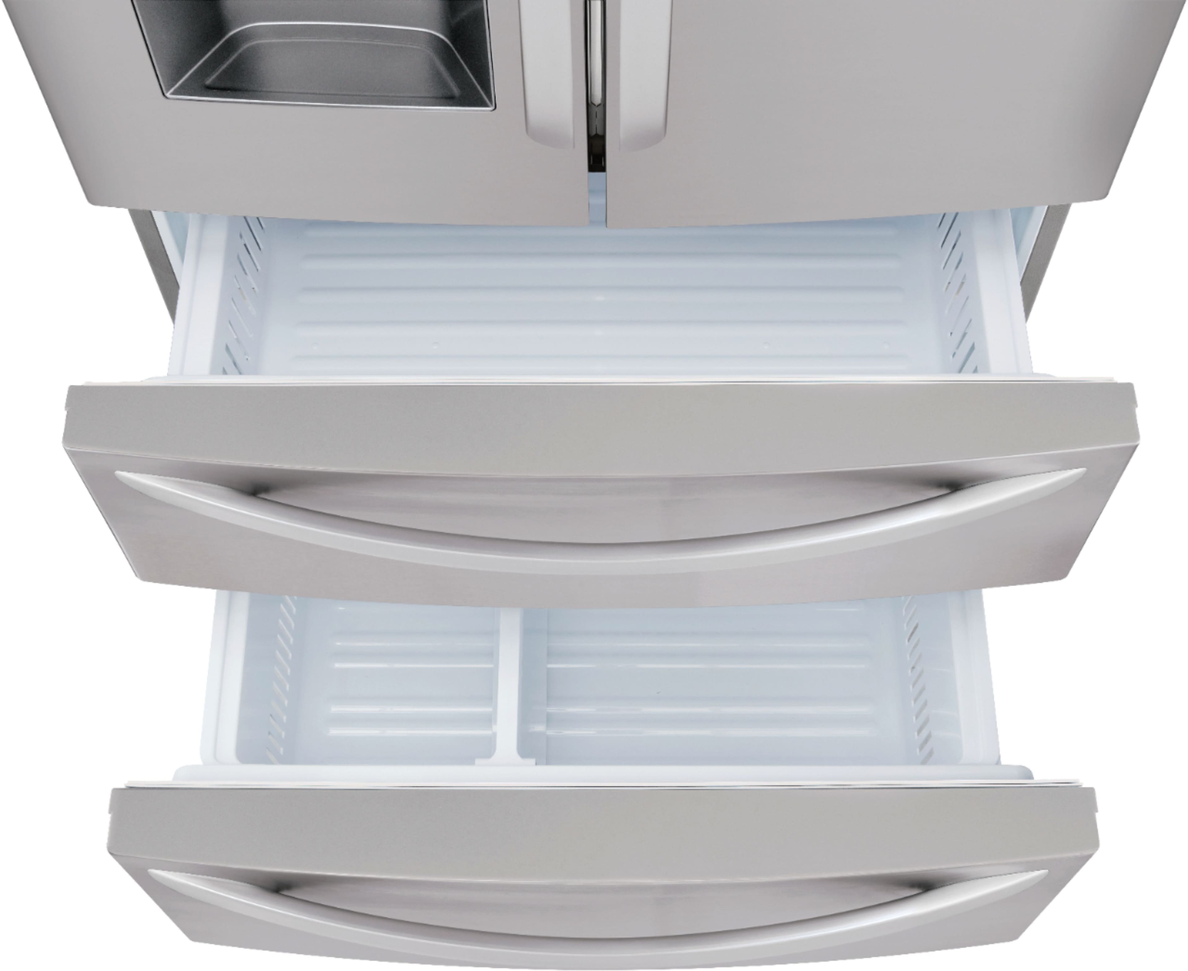 Alt View 26. LG - 27.8 Cu. Ft. 4-Door French Door Smart Refrigerator with Smart Cooling System - Stainless steel.