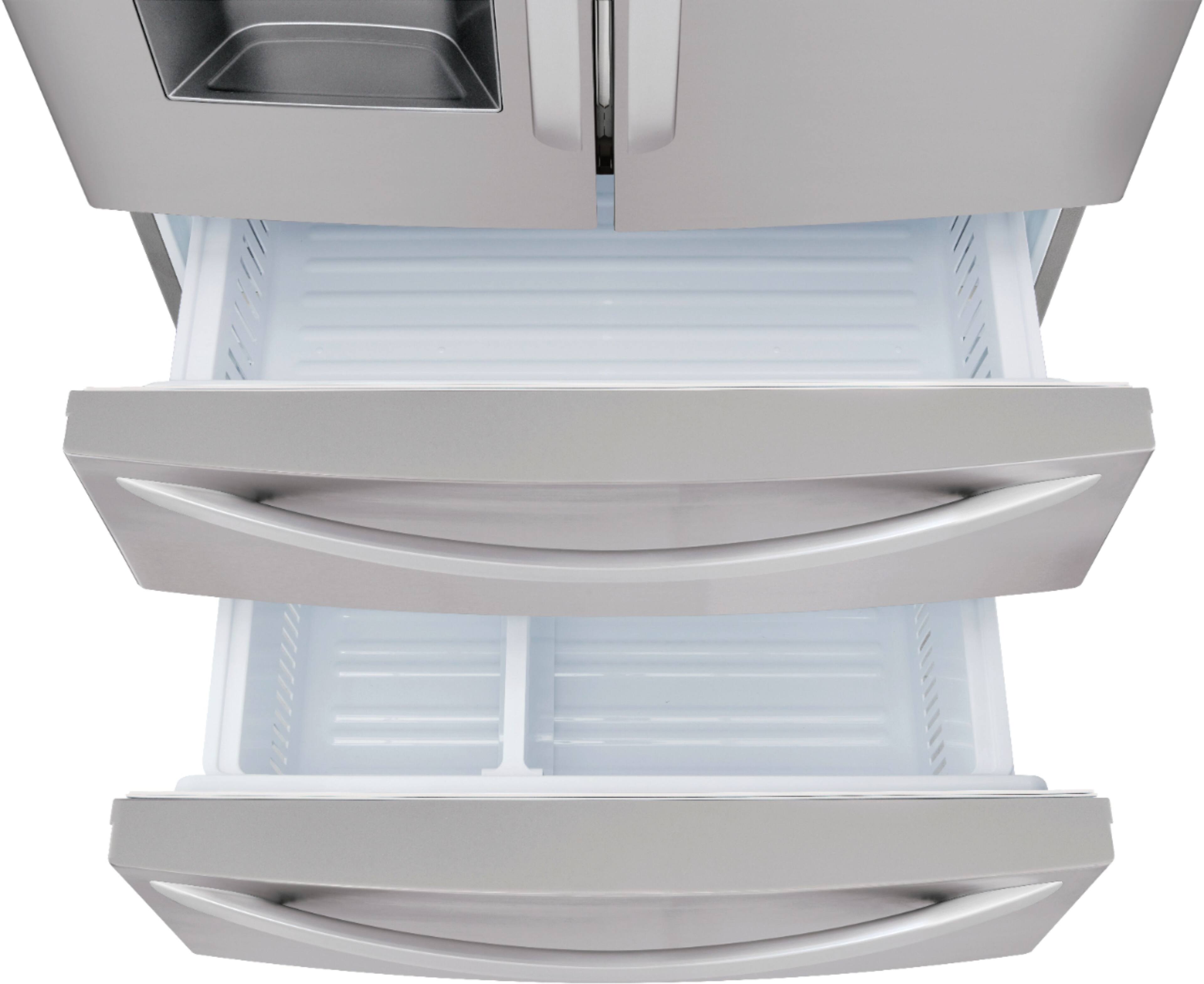 Alt View 26. LG - 27.8 Cu. Ft. 4-Door French Door Smart Refrigerator with Smart Cooling System - Stainless steel.