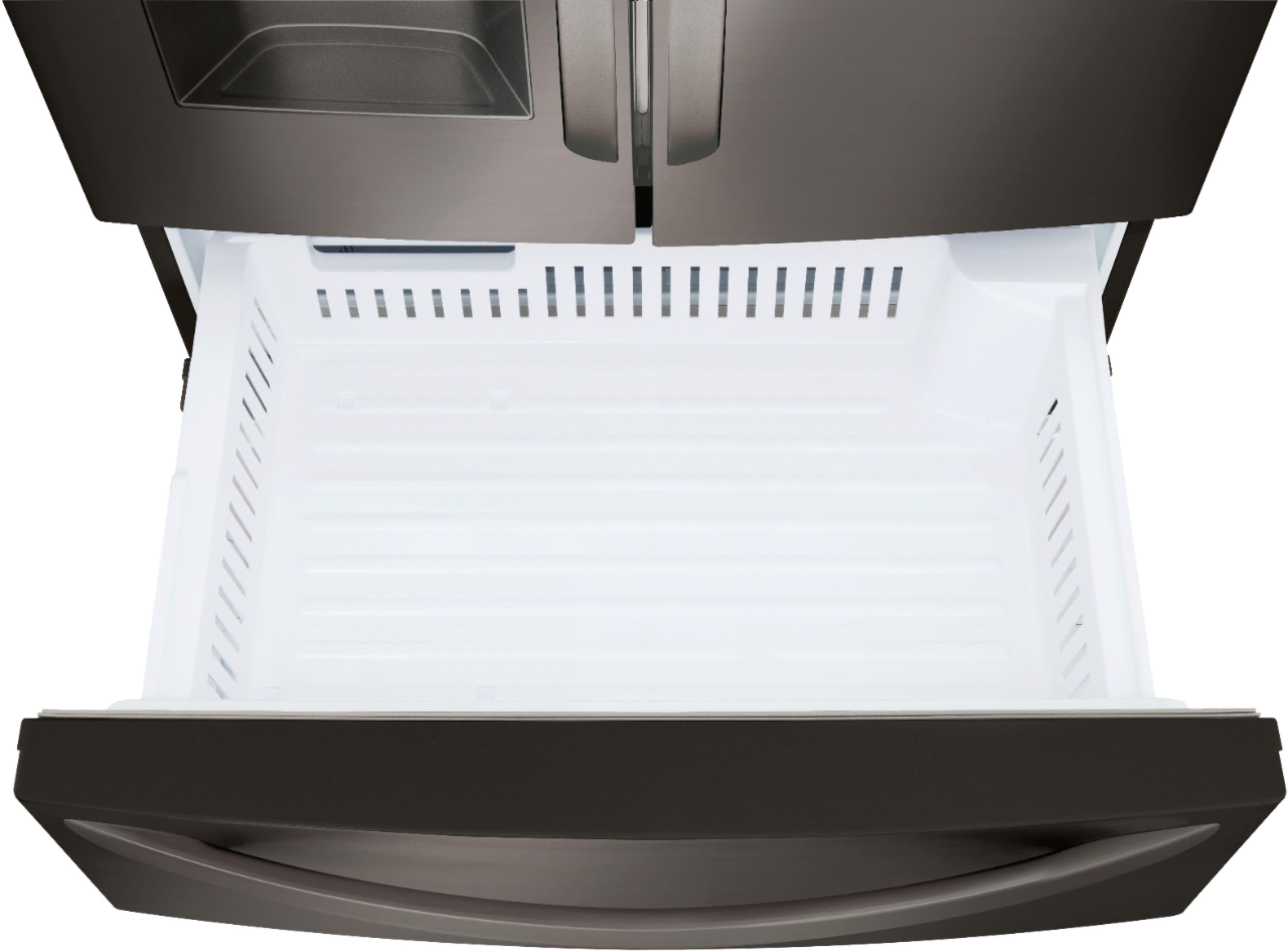 Alt View 26. LG - 27.8 Cu. Ft. 4-Door French Door Smart Refrigerator with Smart Cooling System - Black stainless steel.