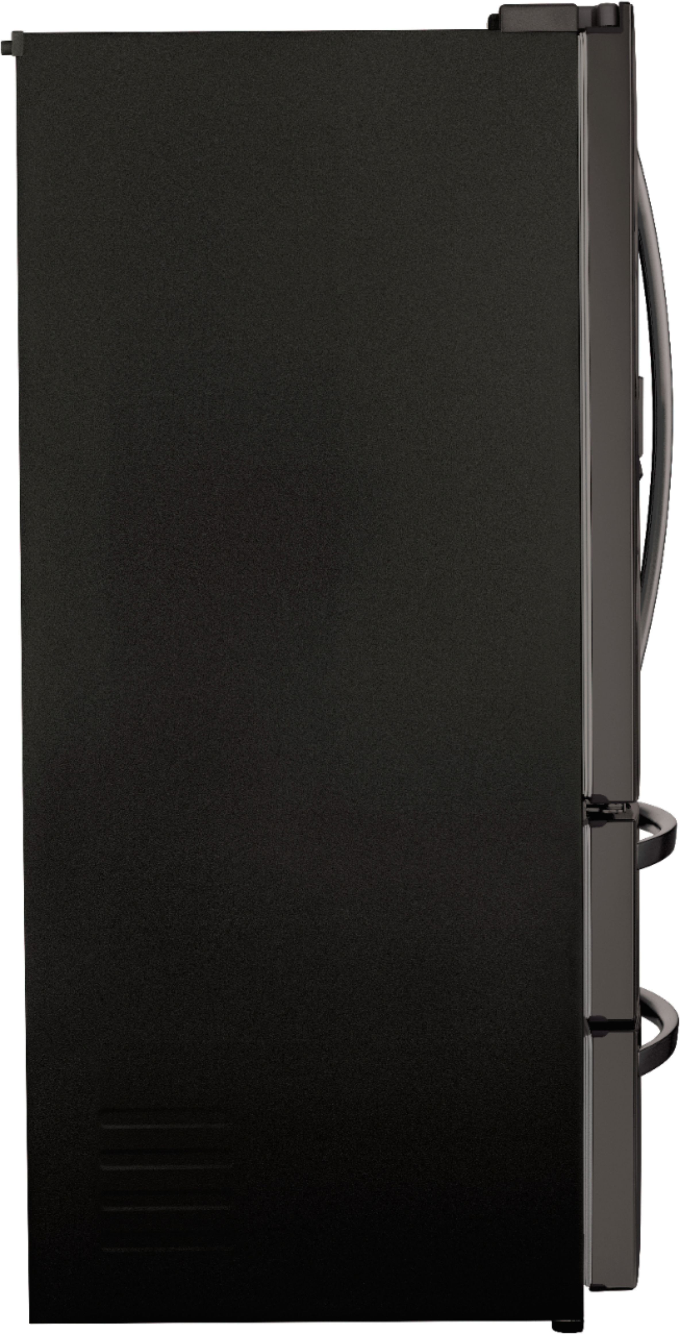 Alt View 28. LG - 27.8 Cu. Ft. 4-Door French Door Smart Refrigerator with Smart Cooling System - Black stainless steel.