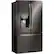 Angle. LG - 27.7 Cu. Ft. French Door-in-Door Smart Wi-Fi Enabled Refrigerator - Black stainless steel.