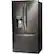 Left. LG - 27.7 Cu. Ft. French Door-in-Door Smart Wi-Fi Enabled Refrigerator - Black stainless steel.