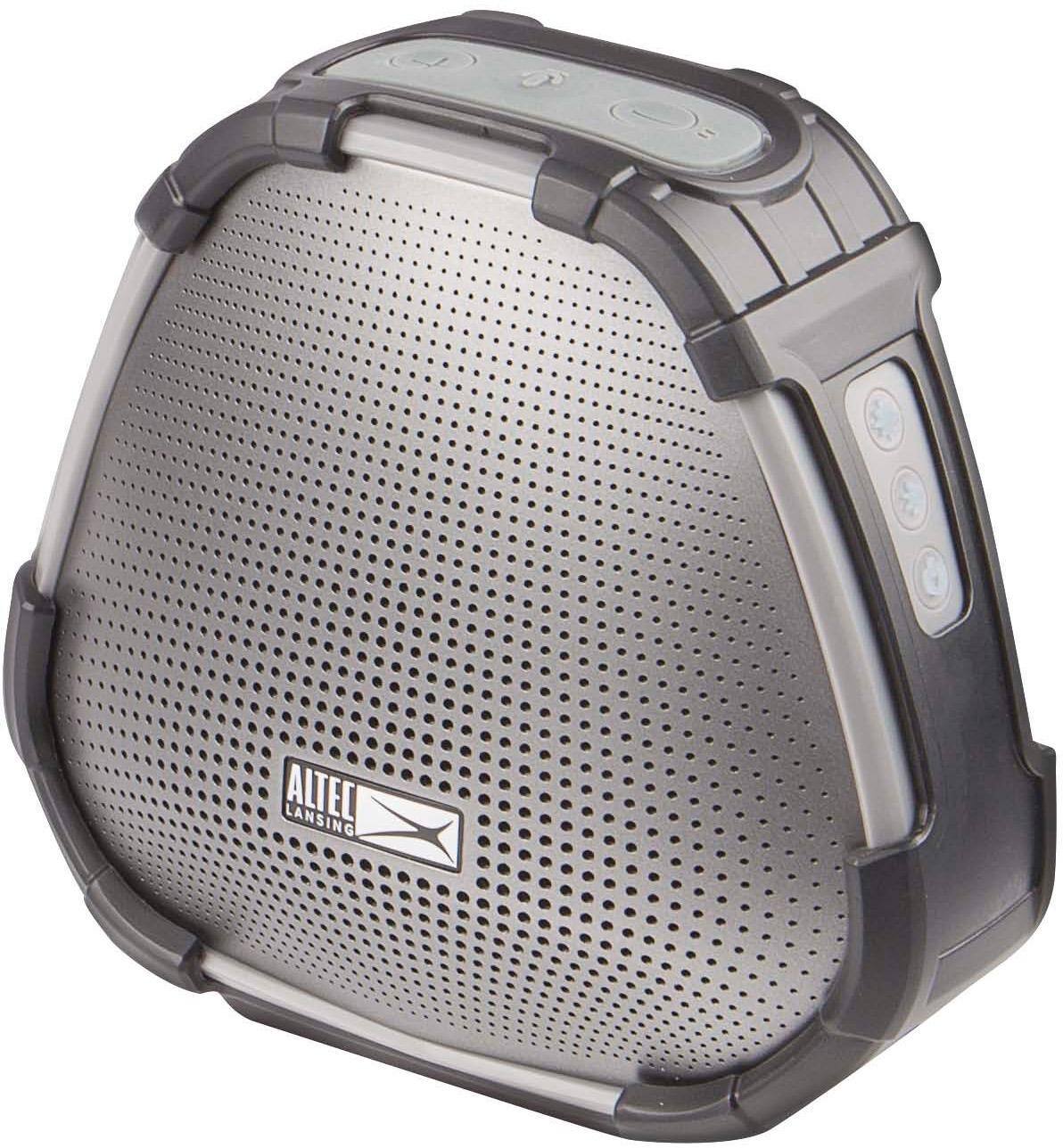 Alt View 12. Altec Lansing - VersA Smart Portable Bluetooth Speaker with Alexa - Black/Silver.