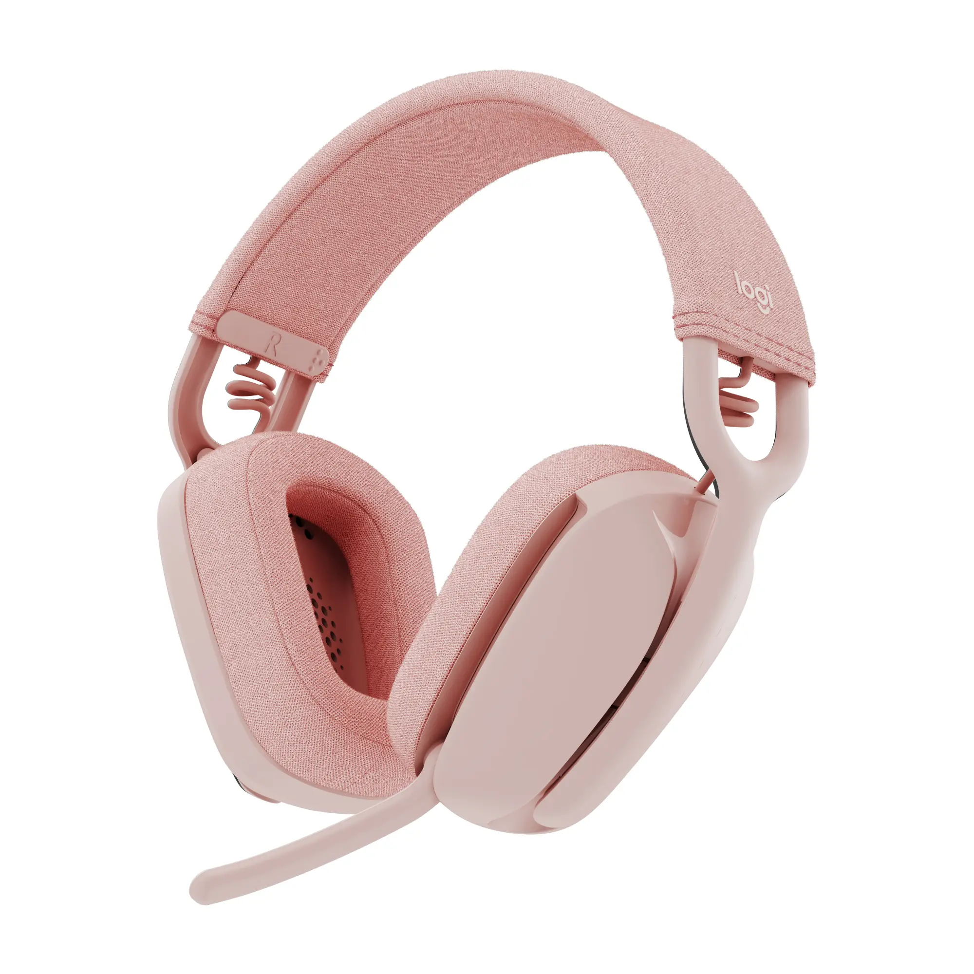 Logitech - Zone Vibe 100 Bluetooth Over Ear Headphones with Noise-Cancelling Microphone - Rose