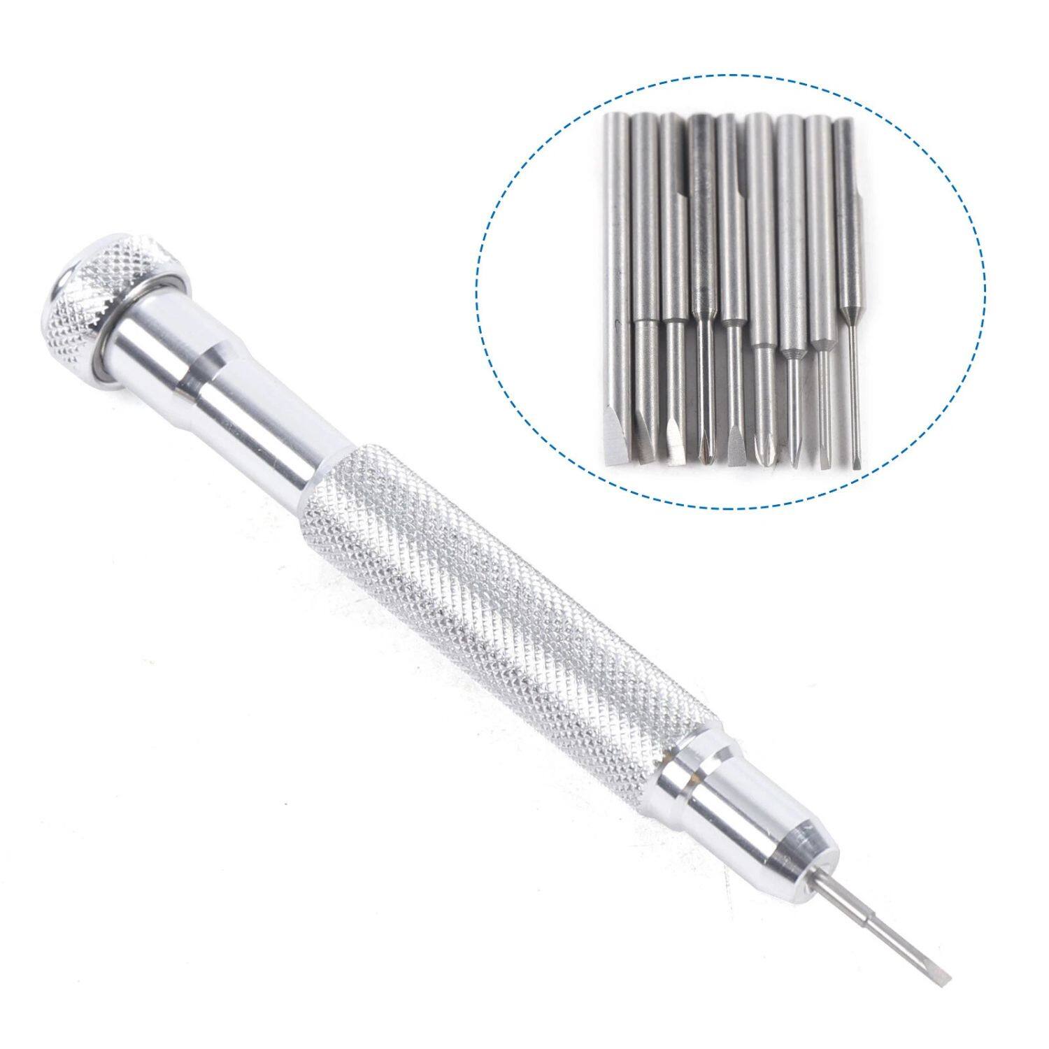 Angle. Home Collection - Precision Watch Repair Screwdriver Tool Set – Watchmaker Tools with Replaceable Blades.