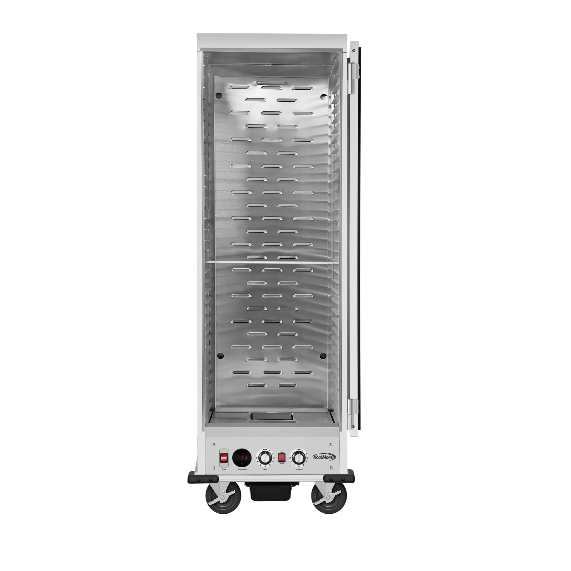 Alt View 1. Koolmore - 33 in. Commercial Insulated Heated Holding/Proofing Cabinet with Glass Door and 35-Pan Capacity in Silver KM-CHP36-SIGL - Silver.