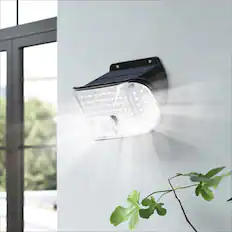 Front. Oumilen - Solar LED Wall Light Single Head Motion Sensor Waterproof Outdoor Security Light.