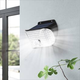 Oumilen - Solar LED Wall Light Single Head Motion Sensor Waterproof Outdoor Security Light