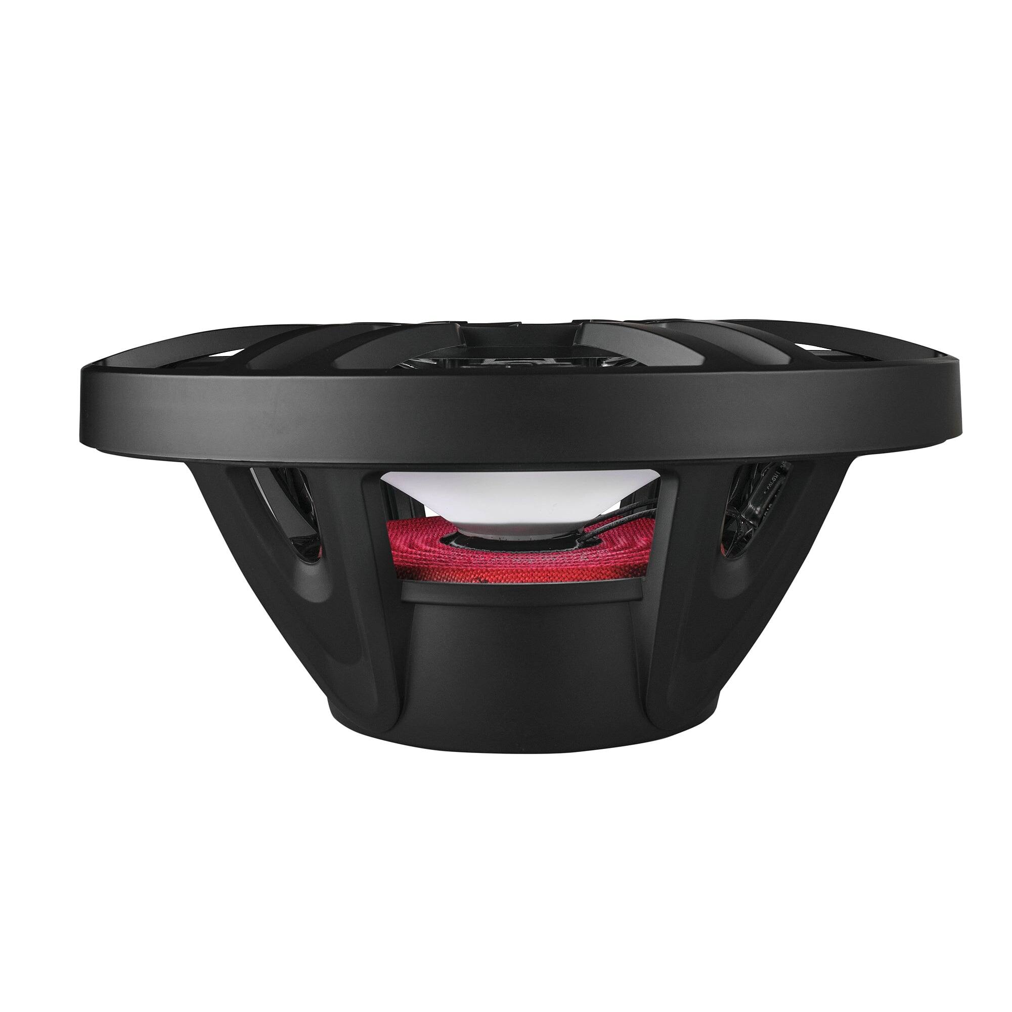Alt View 3. DS18 Audio - NXL 6x9" 2-way Coaxial Speaker with RGB LED Lights and Built-in Driver (Pair), 125W RMS 4-Ohm - Black.